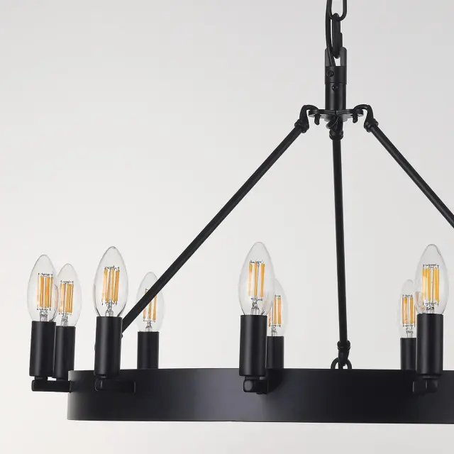 Люстра Citilux CL470112 СМИТСОН — венге, ракурс 2