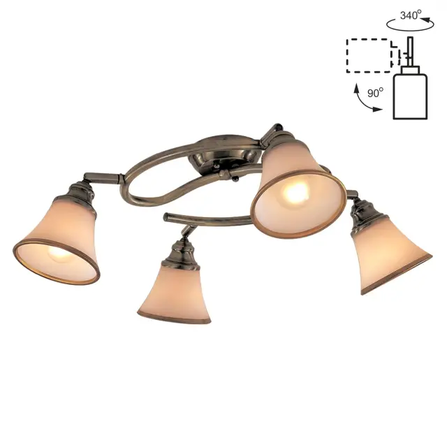 Люстра Citilux CL511143 ПРОВАНС — золотой