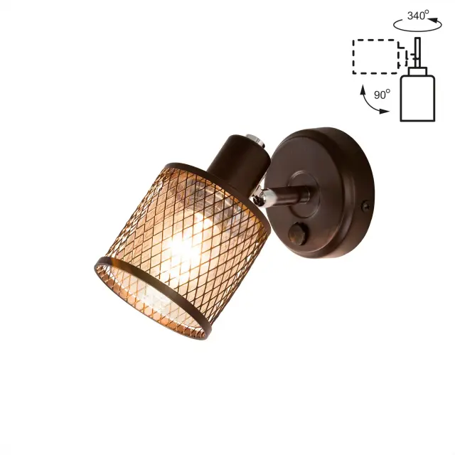 Спот Citilux CL535615 РОБИН — венге, ракурс 2