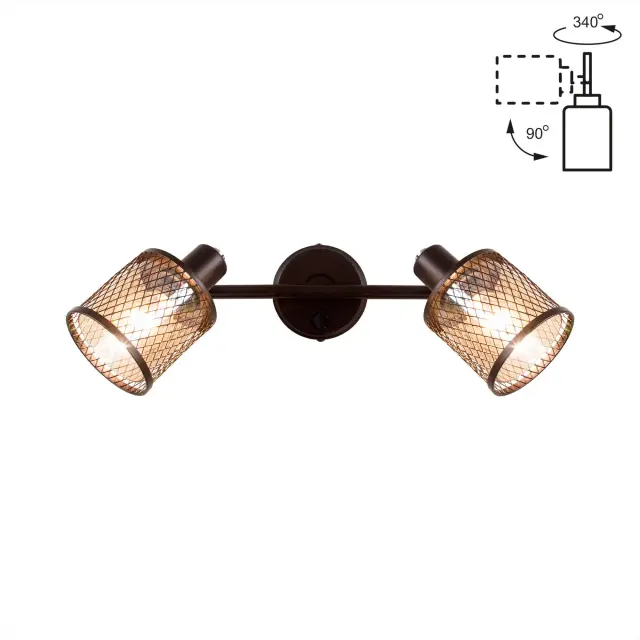 Спот Citilux CL535625 РОБИН — венге, ракурс 2