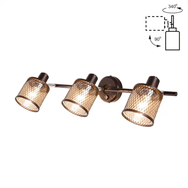 Спот Citilux CL535635 РОБИН — венге, ракурс 2