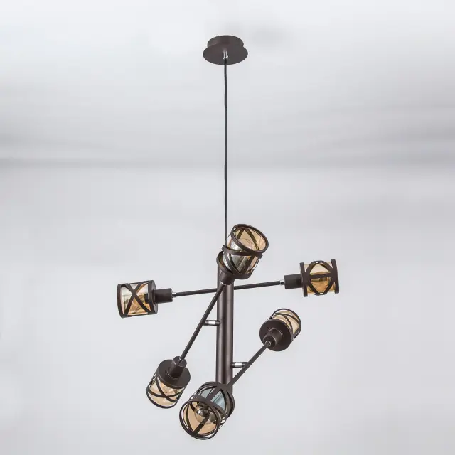 Люстра Citilux CL536165 ГЕССЕН — коричневый, ракурс 3