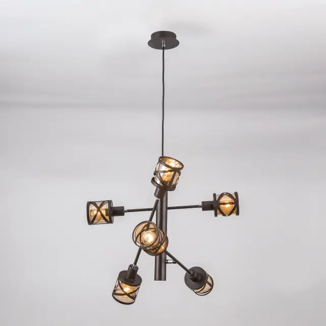 Люстра Citilux CL536165 ГЕССЕН — коричневый, ракурс 4