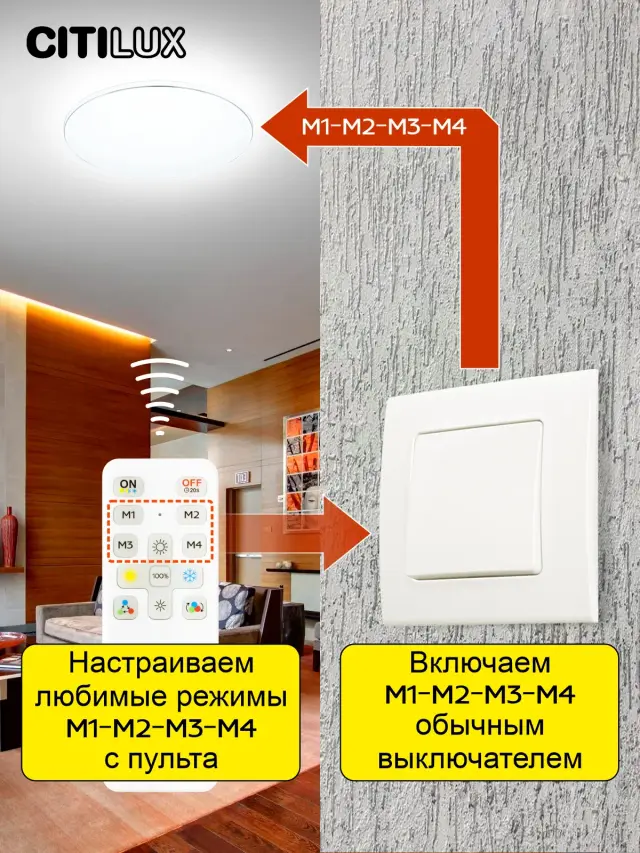 Светильник Citilux CL714680G СИМПЛА — белый, ракурс 7