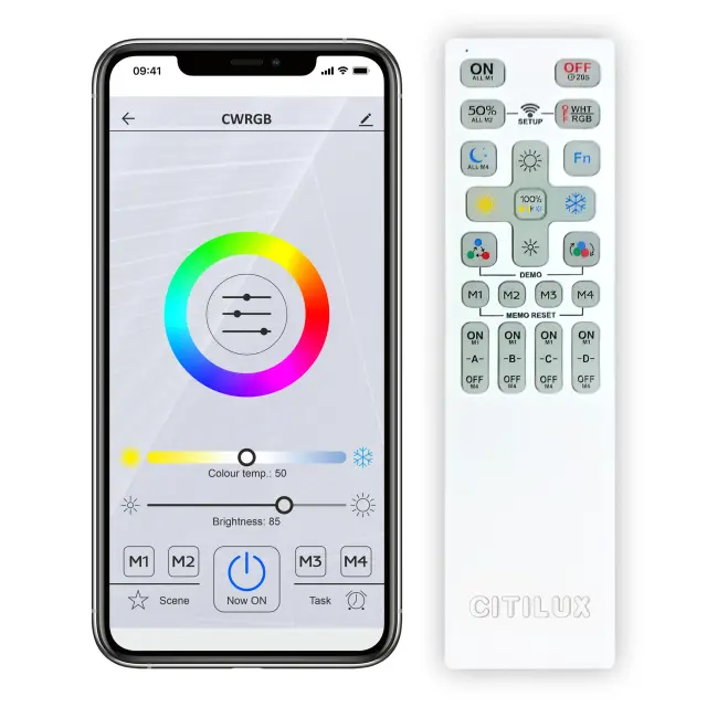 Светильник Citilux CL718A40G АЛЬПИНА СМАРТ — белый, ракурс 19