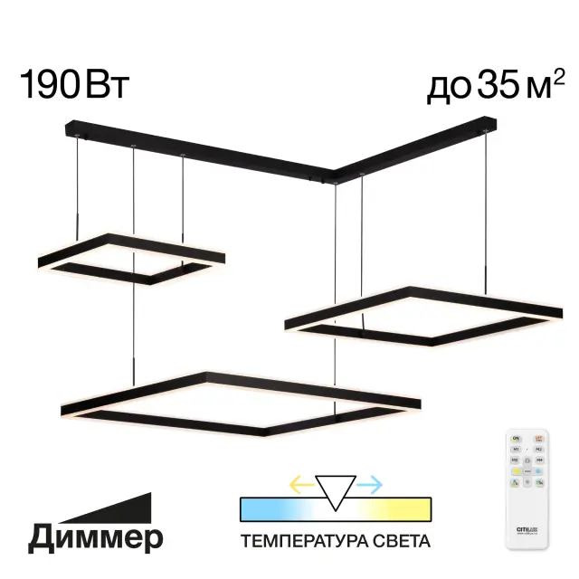 Светильник Citilux CL719K311 ДУЭТ — черный