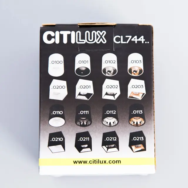 Точечный светильник Citilux CL7440103 СТАРК — белый, ракурс 10