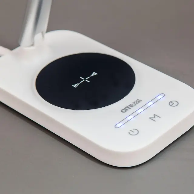 Настольная лампа Citilux CL803051 НЬЮТОН — серебряный, ракурс 7