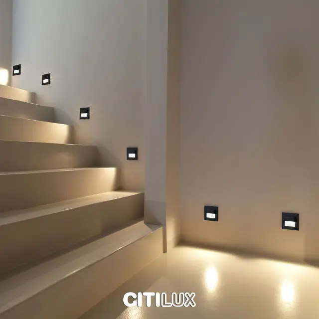 Встраиваемый в стену светильник Citilux CLD006K5 СКАЛЛИ — черный, ракурс 6