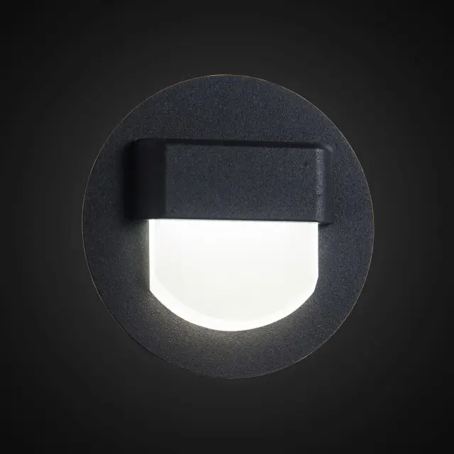 Встраиваемый в стену светильник Citilux CLD006R5 СКАЛЛИ — черный, ракурс 3
