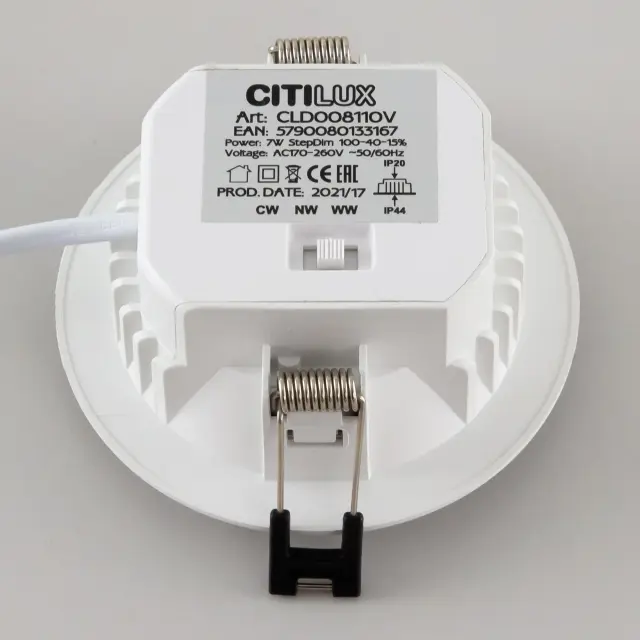 Точечный светильник Citilux CLD008110V АКВИ — белый, ракурс 20