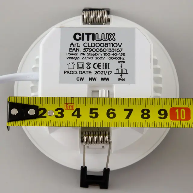 Точечный светильник Citilux CLD008110V АКВИ — белый, ракурс 21