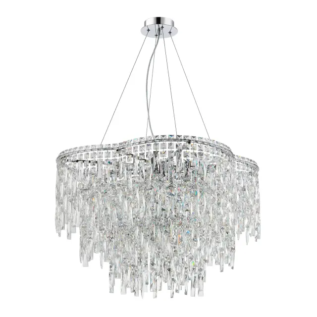 Люстра Crystal Lux ABRIL SP12 — хром