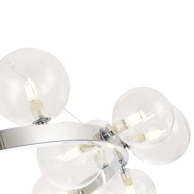 Светильник Crystal Lux AGATA SP15 V2 CHROME/TRANSPARENTE — черный, ракурс 3