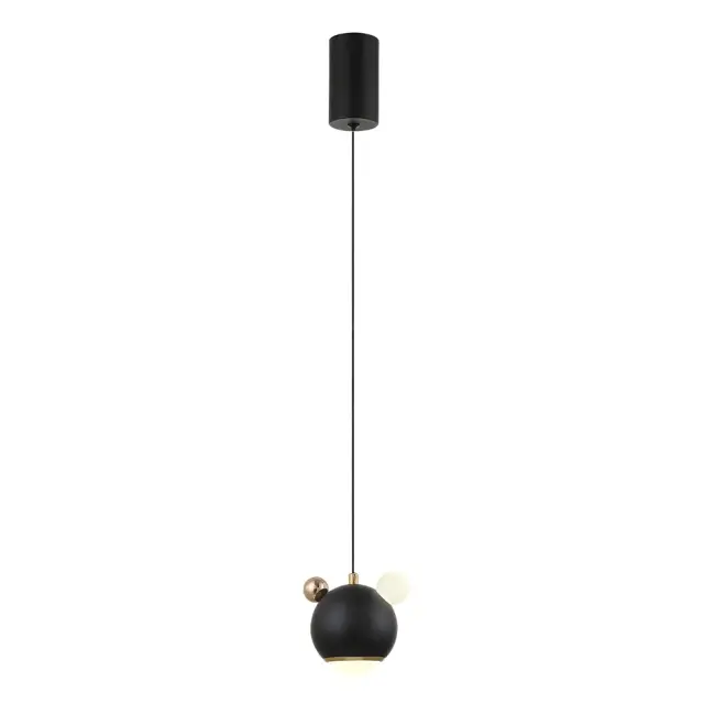Светильник Crystal Lux AMIGO SP LED BLACK — черный, ракурс 2