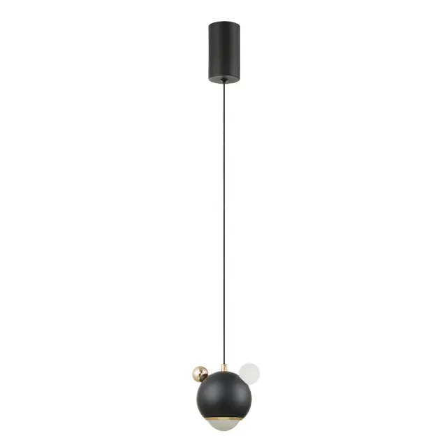 Светильник Crystal Lux AMIGO SP LED BLACK — черный, ракурс 3