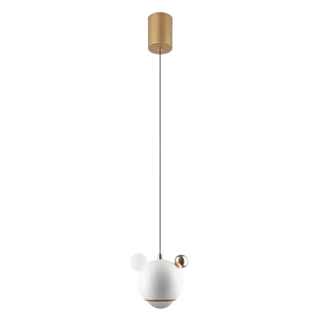 Светильник Crystal Lux AMIGO SP LED WHITE — золотой