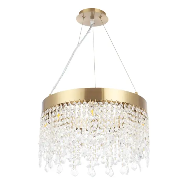 Люстра Crystal Lux AQUA SP9 — латунь, ракурс 2