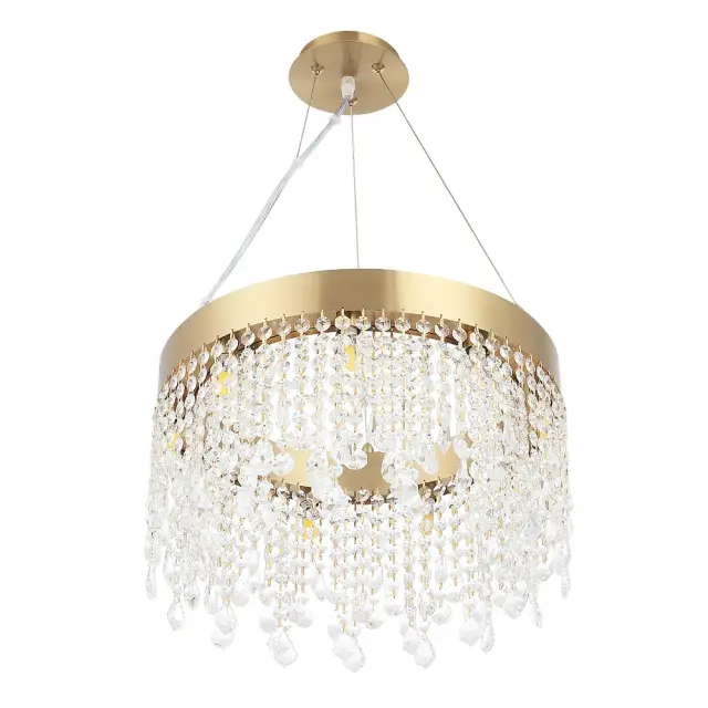 Люстра Crystal Lux AQUA SP9 — латунь, ракурс 3