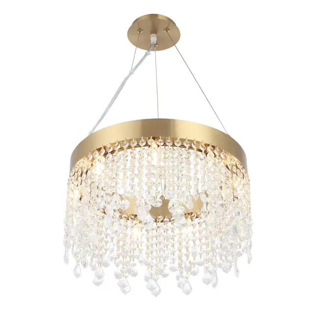 Люстра Crystal Lux AQUA SP9 — латунь, ракурс 4
