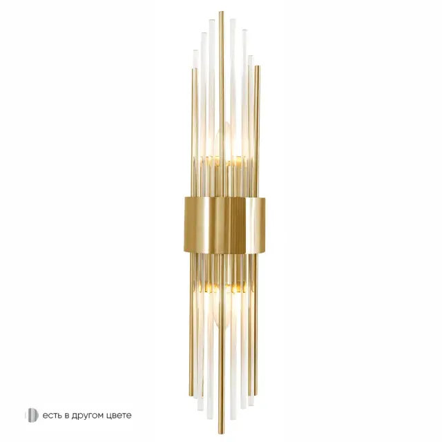 Бра Crystal Lux ATENTO AP2 BRASS/TRANSPARENTE — латунь