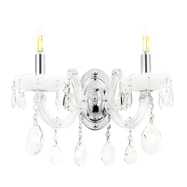 Бра Crystal Lux BLANCA re AP2 — хром