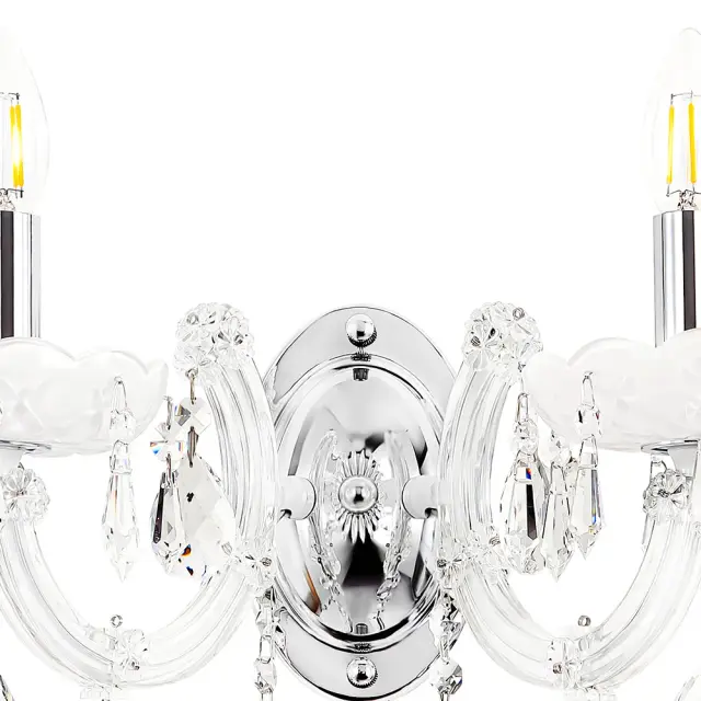 Бра Crystal Lux BLANCA re AP2 — хром, ракурс 2