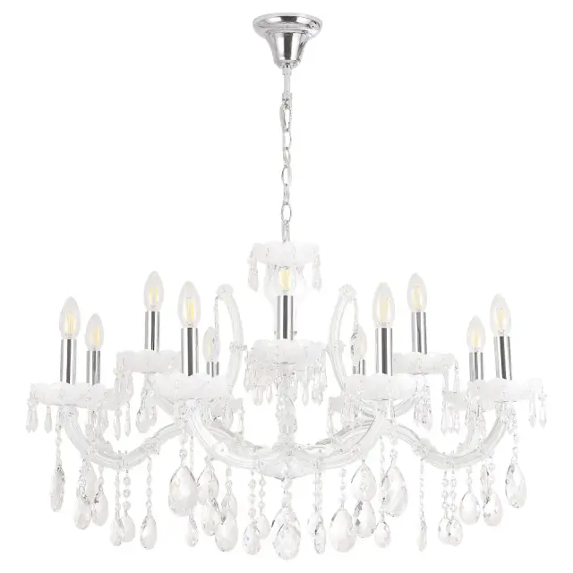 Люстра Crystal Lux BLANCA re SP12 — хром, ракурс 2