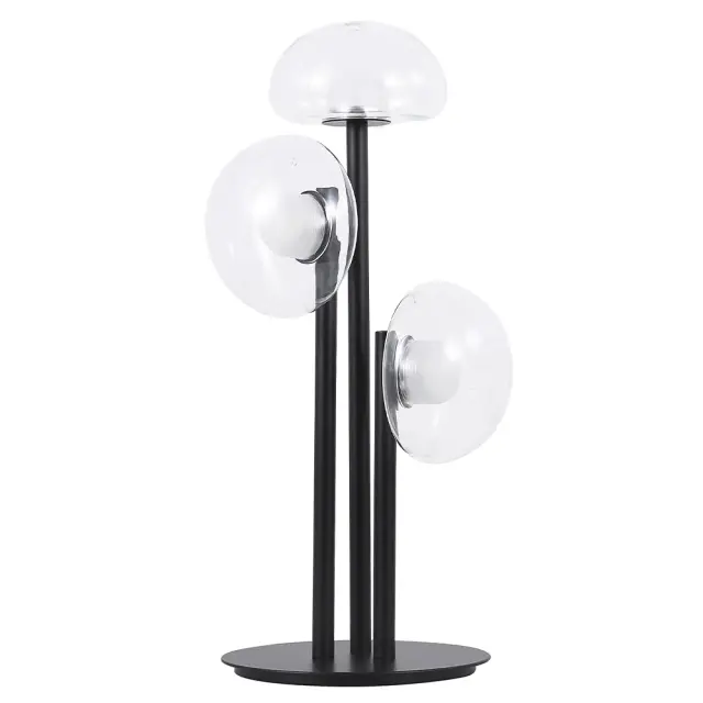 Настольная лампа Crystal Lux BOSQUE LG3 BLACK/TRANSPARENT — черный