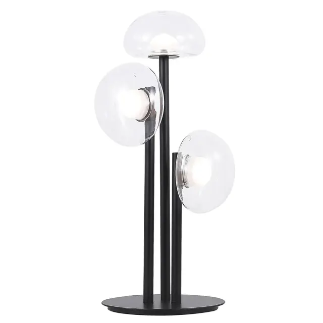 Настольная лампа Crystal Lux BOSQUE LG3 BLACK/TRANSPARENT — черный, ракурс 3