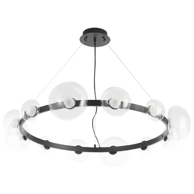 Светильник Crystal Lux BOSQUE SP12 BLACK/TRANSPARENT — черный