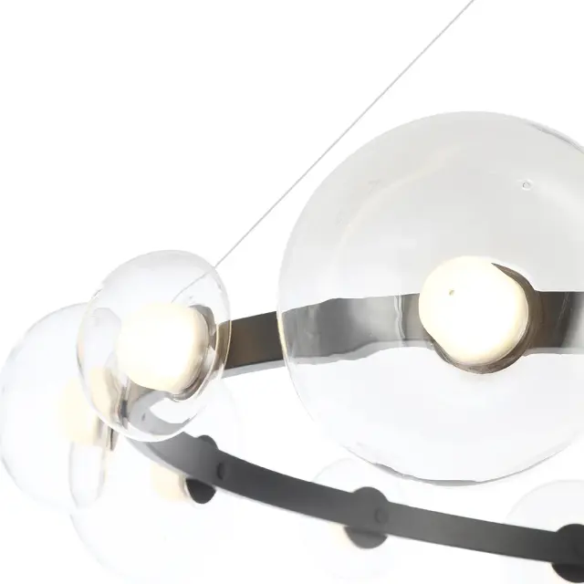 Светильник Crystal Lux BOSQUE SP12 BLACK/TRANSPARENT — черный, ракурс 5