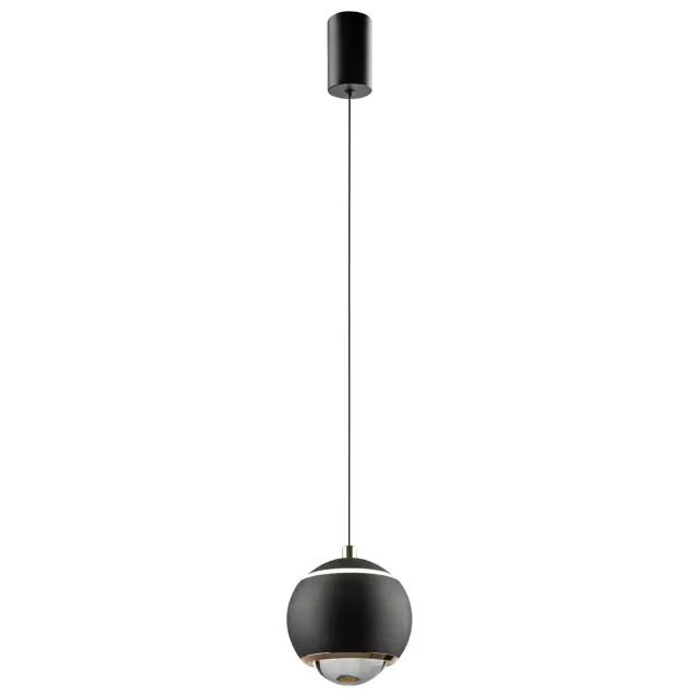 Светильник Crystal Lux CARO SP LED BLACK — черный, ракурс 2
