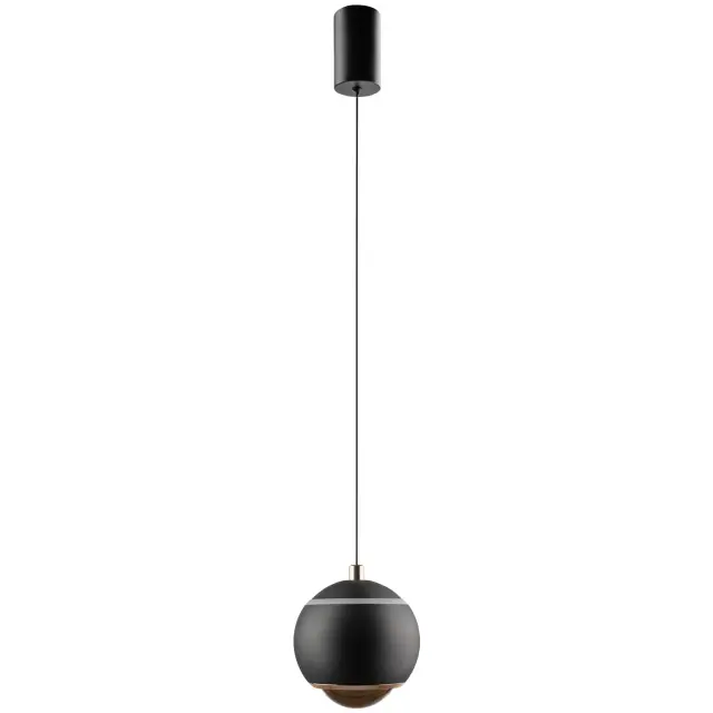 Светильник Crystal Lux CARO SP LED BLACK — черный, ракурс 3