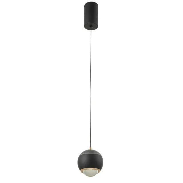 Светильник Crystal Lux CARO SP LED BLACK — черный, ракурс 5