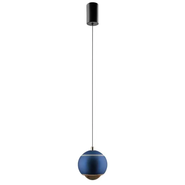Светильник Crystal Lux CARO SP LED BLUE — черный, ракурс 2