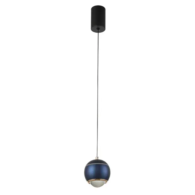 Светильник Crystal Lux CARO SP LED BLUE — черный, ракурс 4