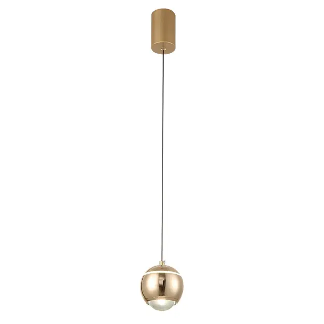 Светильник Crystal Lux CARO SP LED GOLD — золотой, ракурс 2