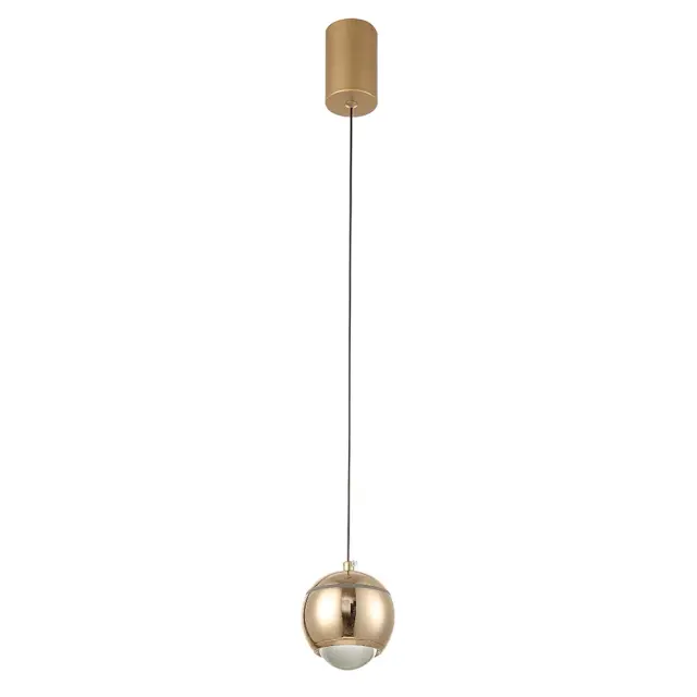 Светильник Crystal Lux CARO SP LED GOLD — золотой, ракурс 3