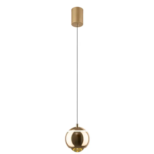 Светильник Crystal Lux CARO SP LED GOLD — золотой, ракурс 4