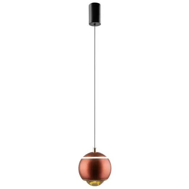 Светильник Crystal Lux CARO SP LED RED — черный, ракурс 2