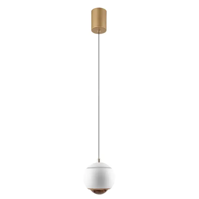 Светильник Crystal Lux CARO SP LED WHITE — золотой, ракурс 2