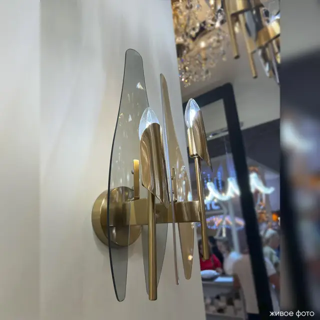 Бра Crystal Lux CASA AP2 BRASS — латунь, ракурс 4