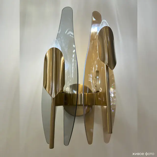 Бра Crystal Lux CASA AP2 BRASS — латунь, ракурс 5