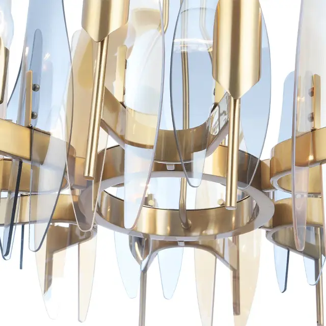 Люстра Crystal Lux CASA SP-PL12 BRASS — латунь, ракурс 5
