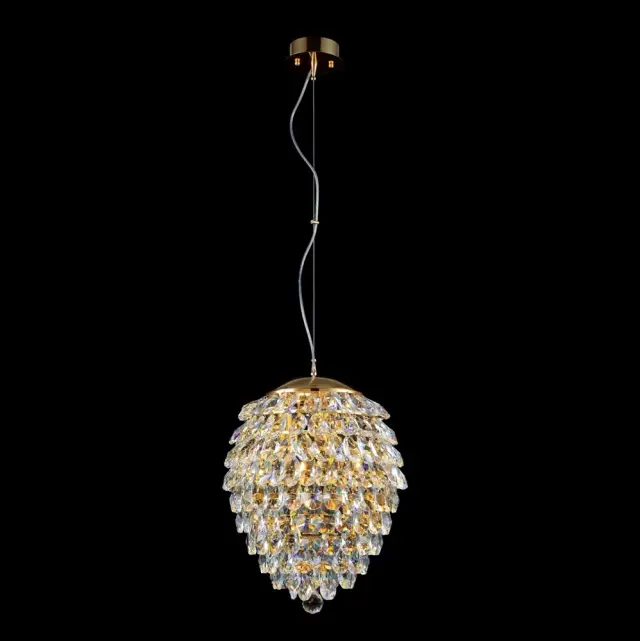 Светильник Crystal Lux CHARME SP6 GOLD/TRANSPARENT — золотой