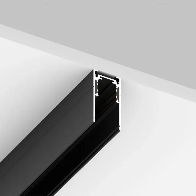 Шинопровод магнитный накладной Crystal Lux CLT 0.113 01 L3000 BL — черный