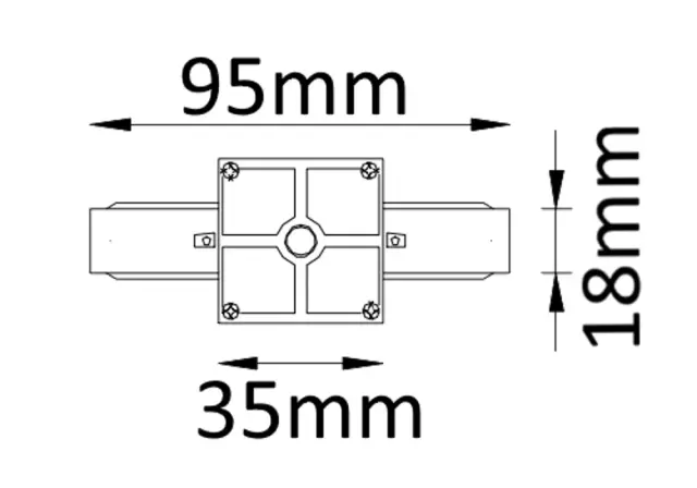 Соединитель линейный(однофазный) Crystal Lux CLT 0.211 01 WH — белый, ракурс 2