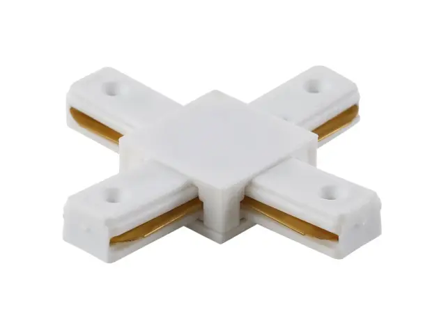 Соединитель X-образный(однофазный) Crystal Lux CLT 0.211 04 WH — белый
