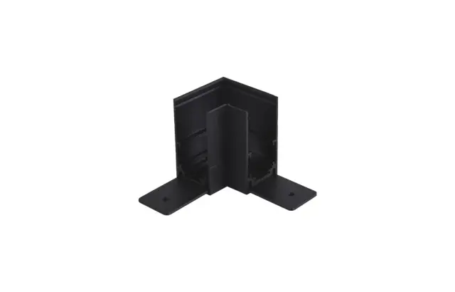 Соединитель для магнитного накладного шинопровода угловой Crystal Lux CLT 0.213 04 BL — черный